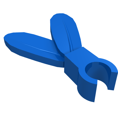 Plume / Feathers with Clip (Blue)