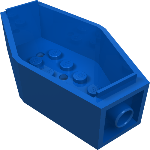 Sarcophagus / Coffin 2 x 4 x 6 Bottom (Blue)