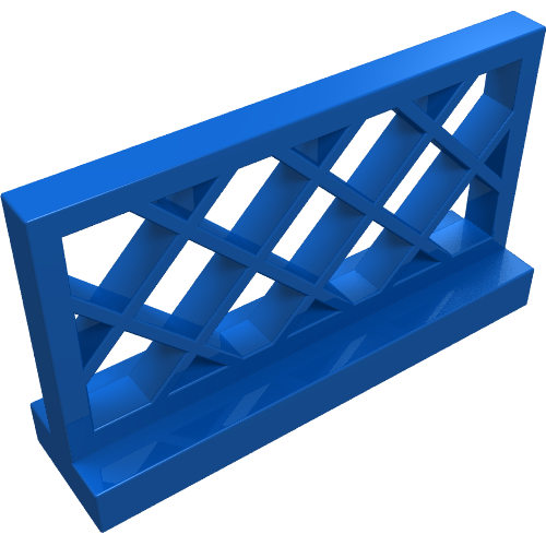 Fence Lattice 1 x 4 x 2 (Blue)