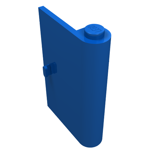 Door 1 x 3 x 4 Right (Blue)