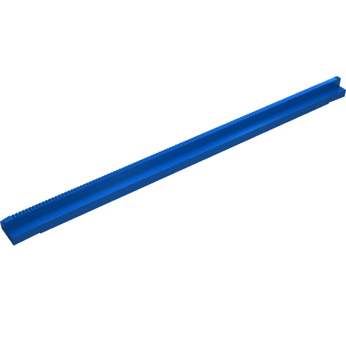 Vehicle Track, Train, Tapered Rail Straight 16L (Blue)