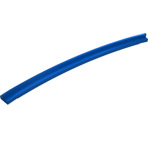 Vehicle Track, Train, Tapered Rail Curved Outside (Blue)