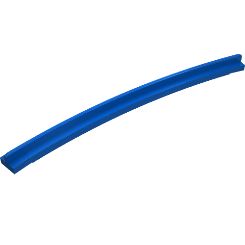 Vehicle Track, Train, Tapered Rail Curved Inside (Blue)