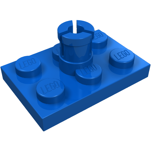 Plate Special 2 x 3 with Helicopter Rotor Holder (Blue)