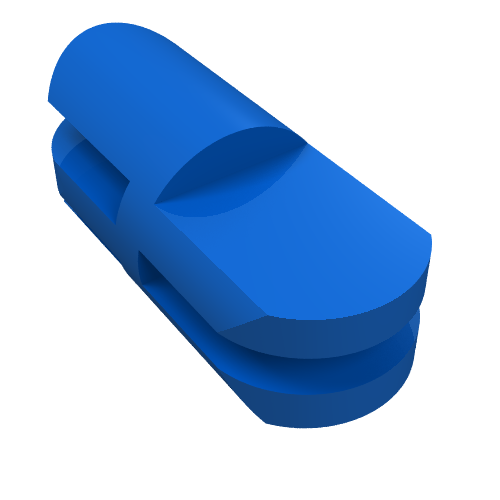 Arm Piece Straight with 2 and 3 Fingers (Blue)