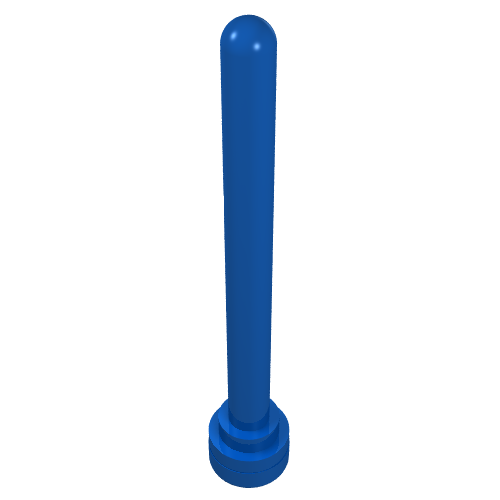 Antenna 1 x 4 with Rounded Top (Blue)
