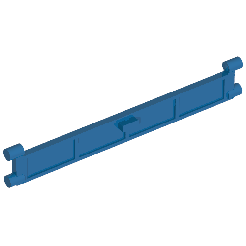 Garage Roller Door Section with Handle (Blue)