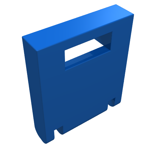 Box 2 x 2 x 2 Door with Slot (Blue)