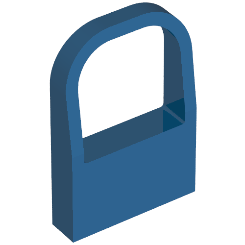 Windowscreen 1 x 4 x 5 Curved Top (Blue)
