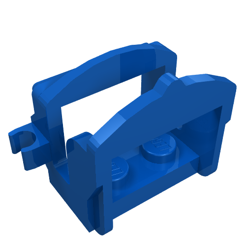 Animal / Creature Accessory, Saddle [Two Clips] (Blue)