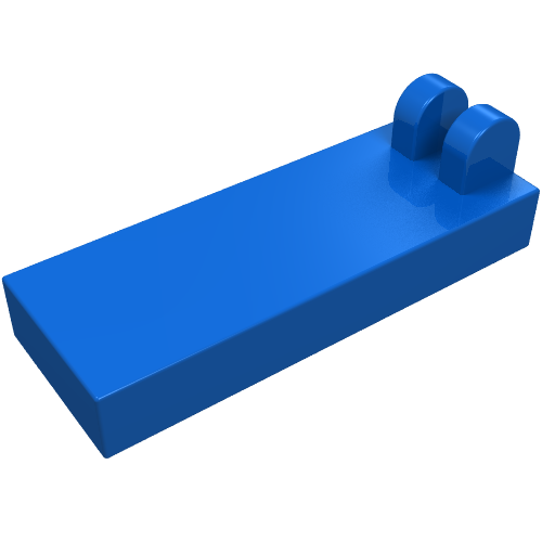 Hinge Tile 1 x 2 1/2 with 2 Fingers on Top (Blue)