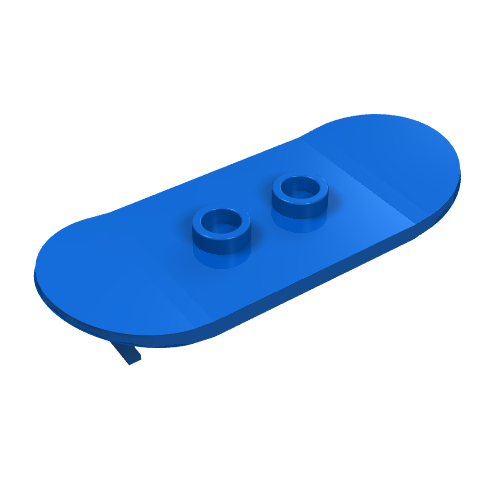 Sports Skateboard with Mag Wheel Holders (Blue)
