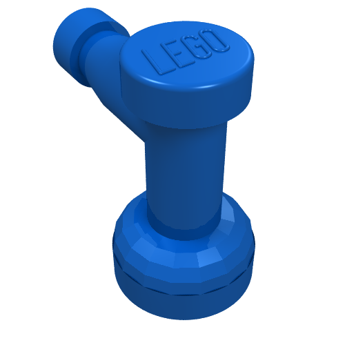 Tap 1 x 1 with Hole in Spout (Blue)