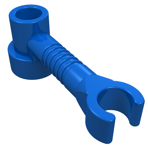 Bar 1 x 3 [Clip / Anti-Stud] (Blue)