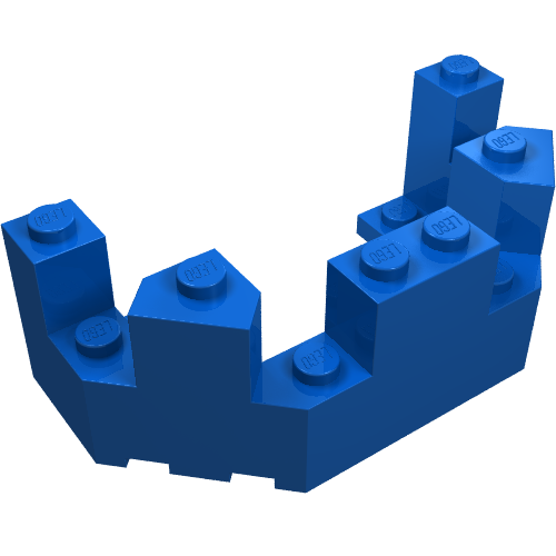 Castle Turret Top 4 x 8 x 2 1/3 (Blue)