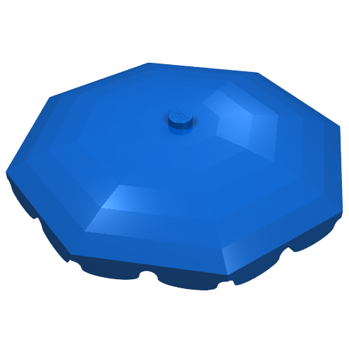 Belville, Equipment, Umbrella Top with Rounded Bottom Flaps (Blue)