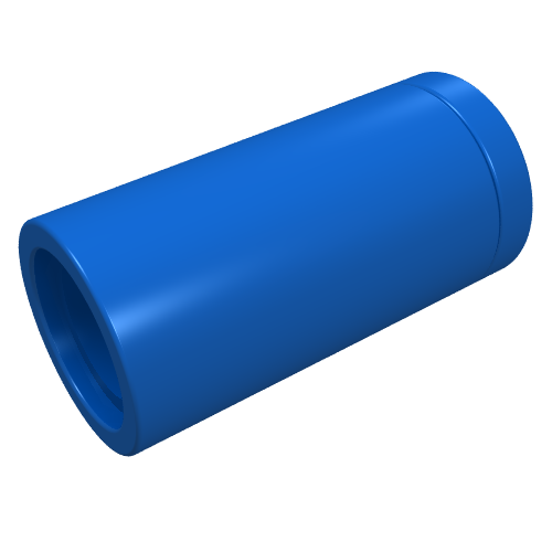 Technic Pin Connector Round [No Slot] (Blue)
