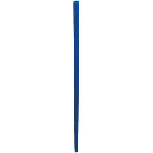 Hose Rigid 3mm D. 17L / 13.6cm (Blue)