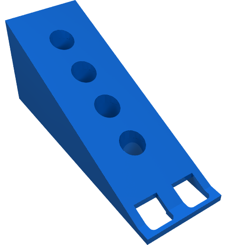 Fabuland, Roof Support Slope 6 x 2 (Blue)