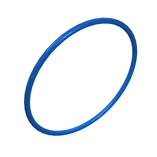 Technic Rubber Belt Medium [24mm ID] [Round Cross Section] (Blue)