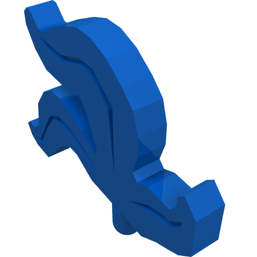 Headwear Accessory Plume / Feather Triple (Blue)