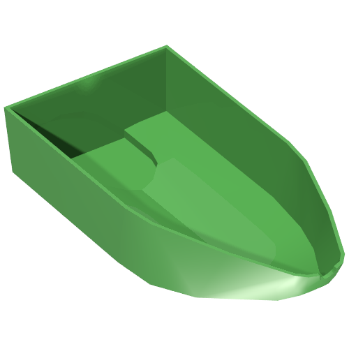 Boat Hull 8 x 16 x 3 (Bright Green)