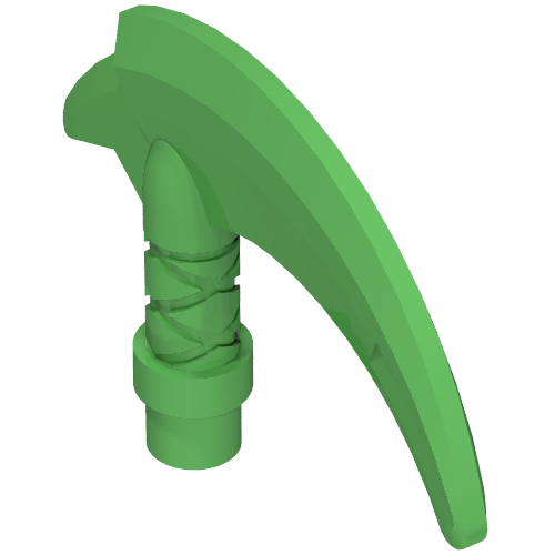 Weapon Scythe / Hook with Bar (Bright Green)