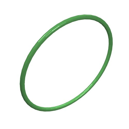 Technic Rubber Belt Medium [24mm ID] [Round Cross Section] (Bright Green)