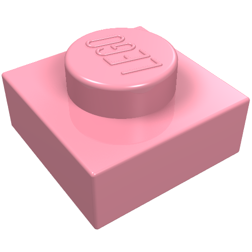 Plate 1 x 1 (Pink)