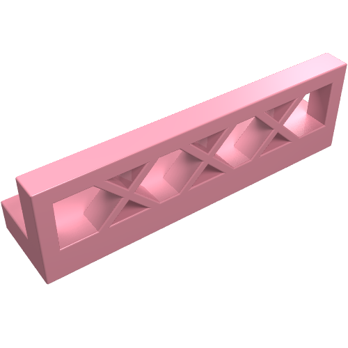 Fence Lattice 1 x 4 x 1 (Pink)