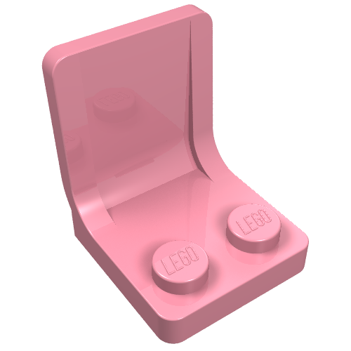 Seat / Chair 2 x 2 (Pink)