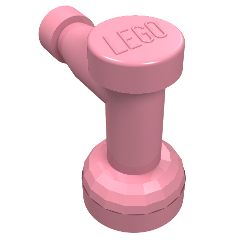 Tap 1 x 1 with Hole in Spout (Pink)