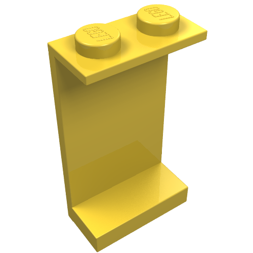 Panel 1 x 2 x 3 - Solid Studs (Yellow)