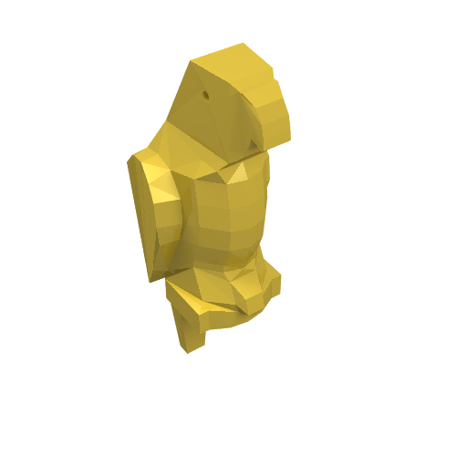 Animal, Bird, Parrot [Plain] (Yellow)