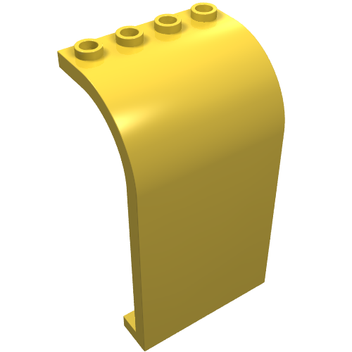 Panel 3 x 4 x 6 Curved Top (Yellow)