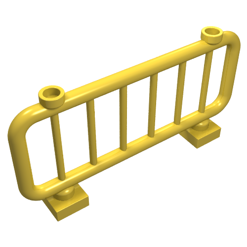 Fence / Bar 1 x 8 x 3 (Yellow)