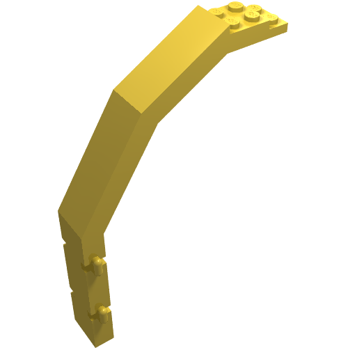 Door Frame 2 x 8 x 12 with Hinges (Yellow)