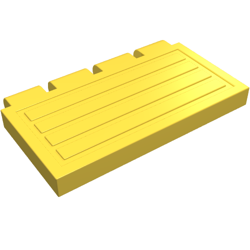Hinge Train Gate 2 x 4 (Yellow)