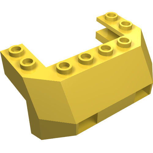 Train Front Sloping Base (Yellow)