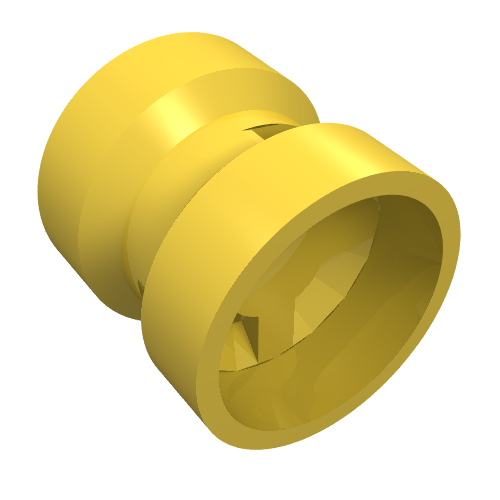 Wheel 8 x 9 with Round Hole for Wheel Holder Pin (Yellow)