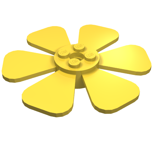 Propeller 6 Blade Fan 8 x 8 (Yellow)