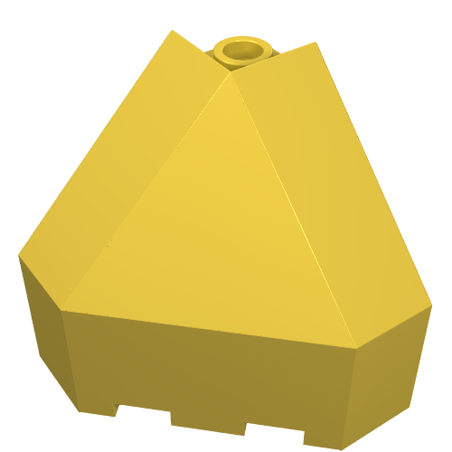 Panel 3 x 3 x 3 Corner Convex (Yellow)