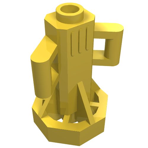Equipment Underwater Scooter, 2 Bar Handles, Octagonal End (Yellow)