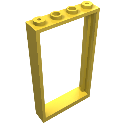 Door Frame 1 x 4 x 6 Type 1 (Yellow)