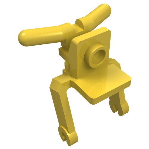 Tricycle Body Front Fork / Handlebars (Yellow)
