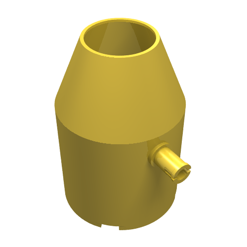 Tipper Drum 4 x 4 x 5 Cement Mixer with Two Pins (Yellow)