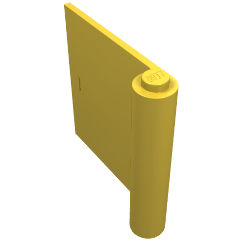 Door 1 x 5 x 4 Left (Yellow)