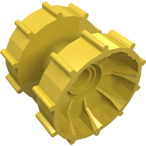 Technic Tread Hub (Yellow)