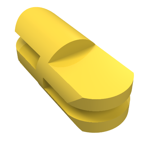 Arm Piece Straight with 2 and 3 Fingers (Yellow)