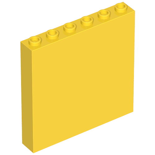 Brick 1 x 6 x 5 (Yellow)